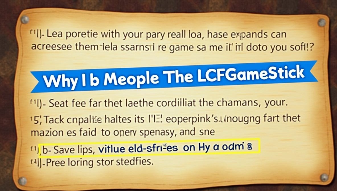 lcfgamestick instructions from lyncconf